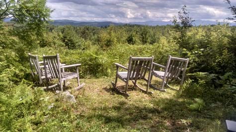 Ridgetop area on the tipi property